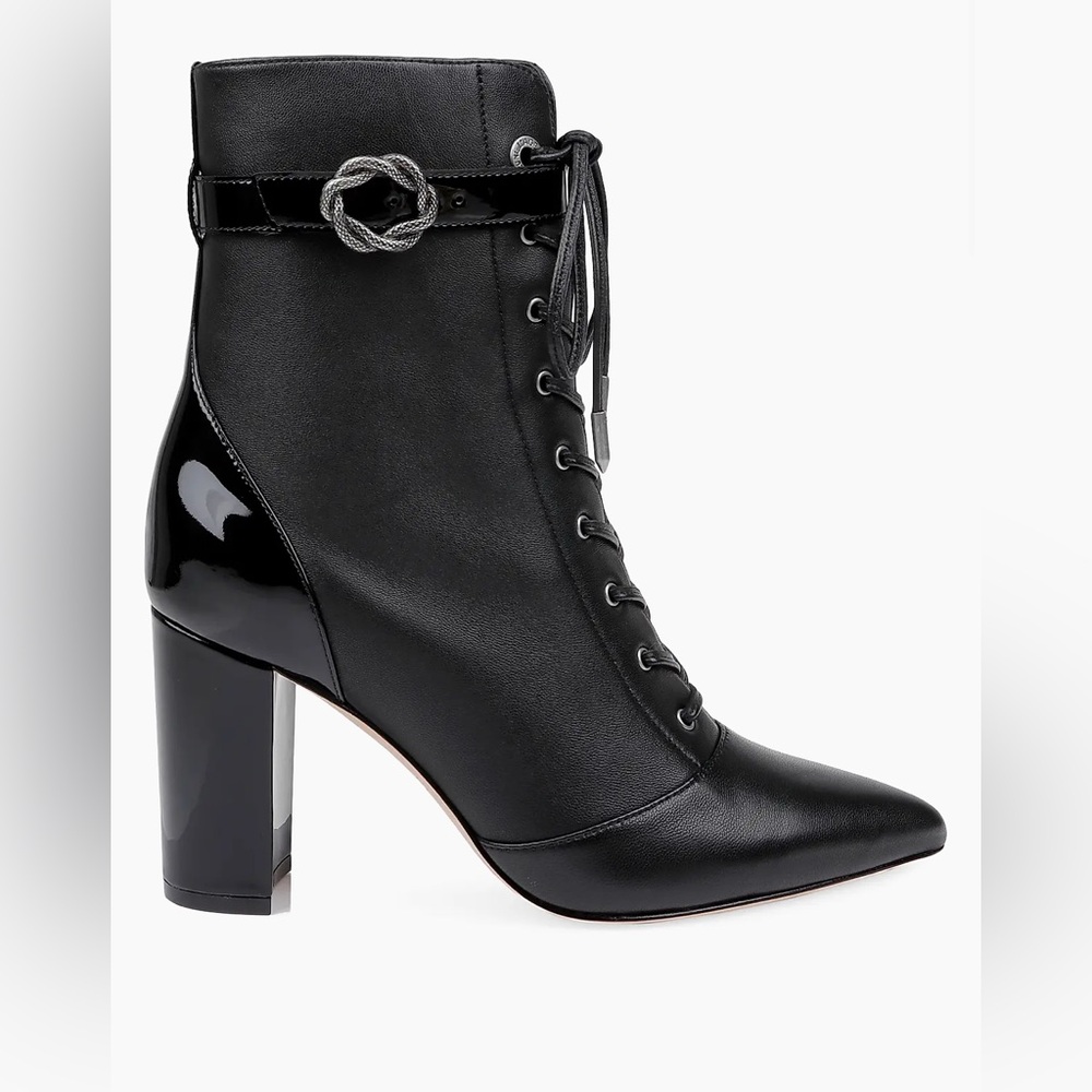 NWOT L’AGENCE Elegante 85MM Leather Booties. size 8.5. NEVER WORN